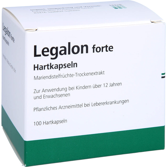 Legalon forte Eurim Hartkapseln zur unterstützenden Behandlung von Lebererkrankungen, 100 pcs. Capsules
