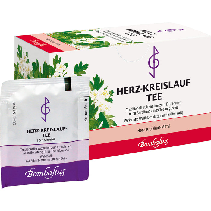 Bombastus Herz-Kreislauf-Tee, 20 pc Sac filtrant