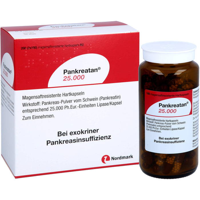 Pankreatan 25.000, Magensaftresistente Hartkapseln, 200 pcs. Capsules