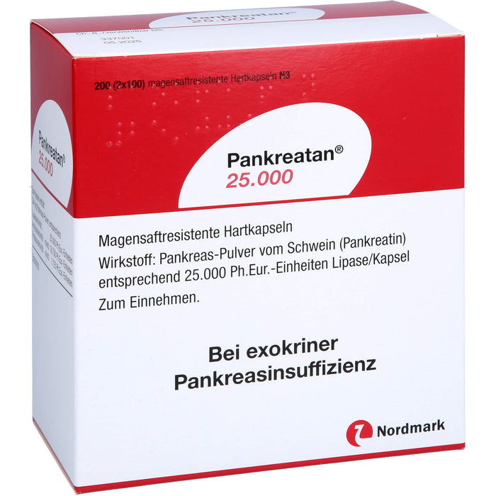 Pankreatan 25.000, Magensaftresistente Hartkapseln, 200 pcs. Capsules