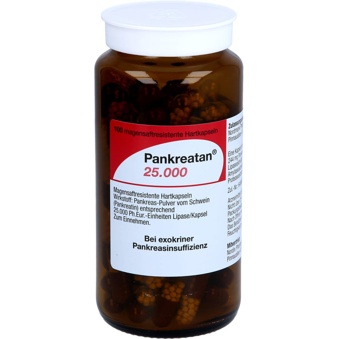 Pankreatan 25.000, Magensaftresistente Hartkapseln, 200 pcs. Capsules