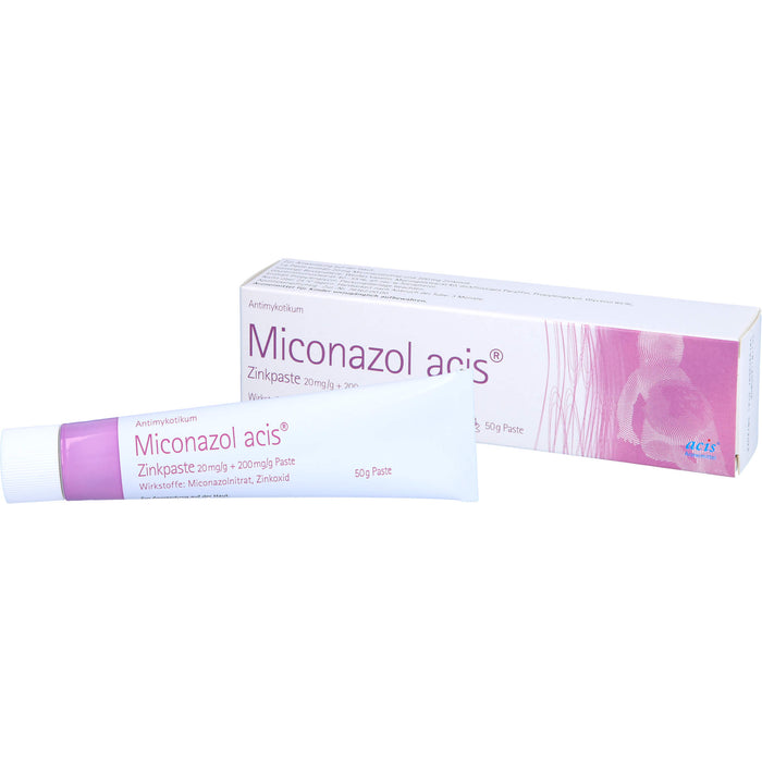 Miconazol acis  Zinkpaste, 20 mg/g + 200 mg/g Paste, 50 g Creme