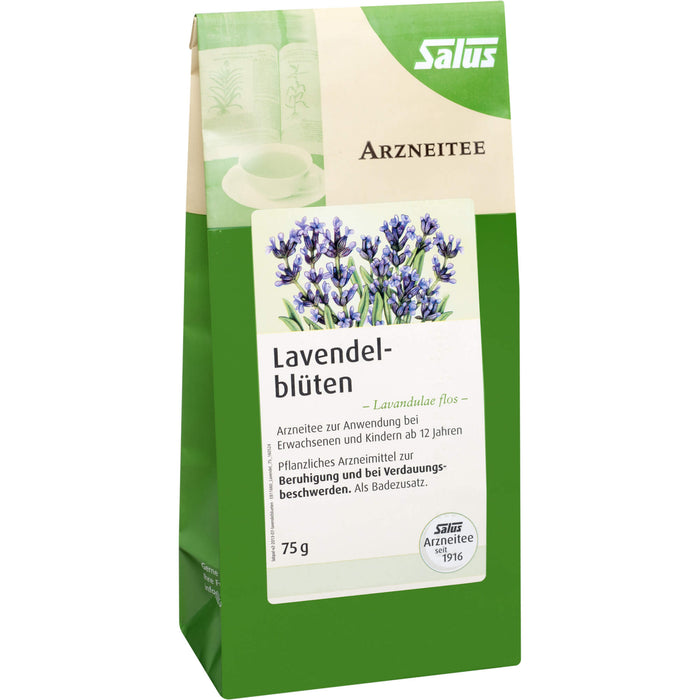 Salus Lavendelblüten Lavandulae flos bio zur Beruhigung und bei Verdauungsbeschwerden, 75 g Tea