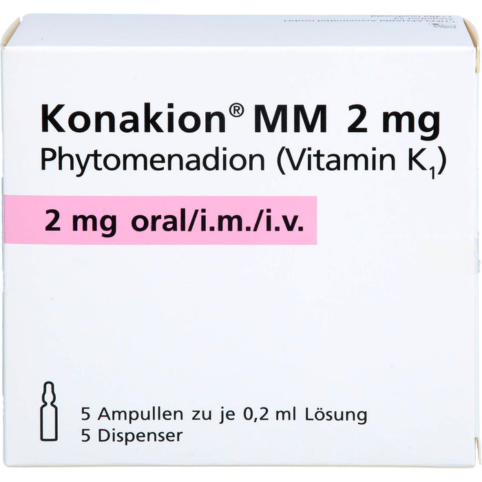 Konakion  MM 2 mg, Lösung, 5 St. Ampullen