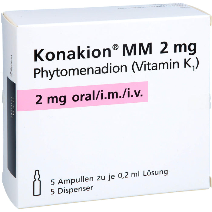 Konakion  MM 2 mg, Lösung, 5 pcs. Ampoules