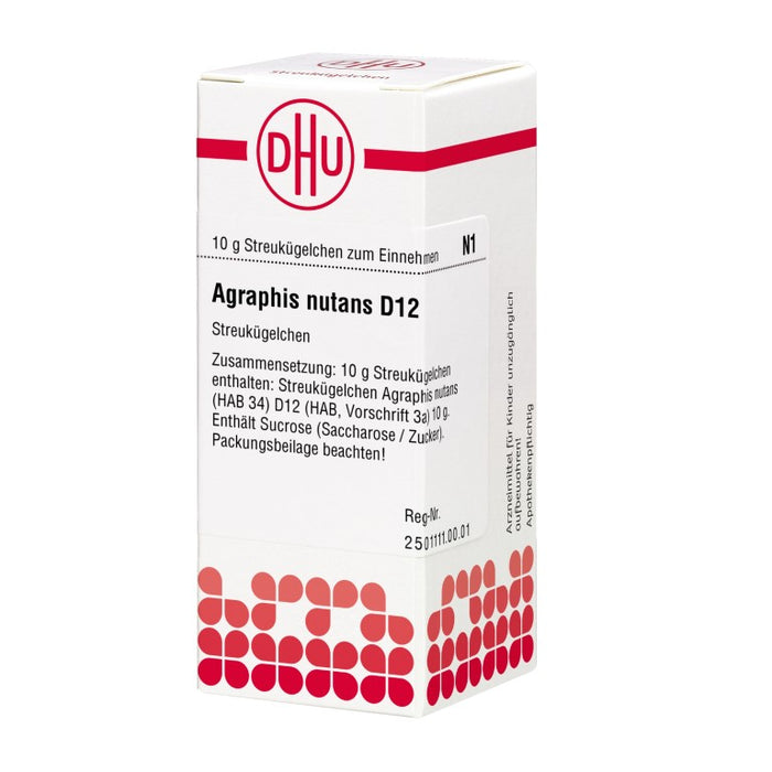 Agraphis nutans D12 DHU Globuli, 10 g Globules