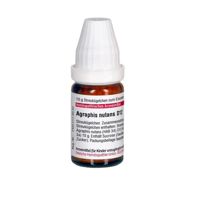 Agraphis nutans D12 DHU Globuli, 10 g Globules