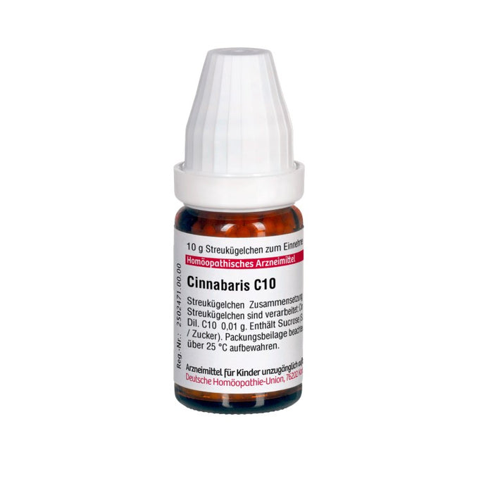 Cinnabaris C10 DHU Globuli, 10 g Globules