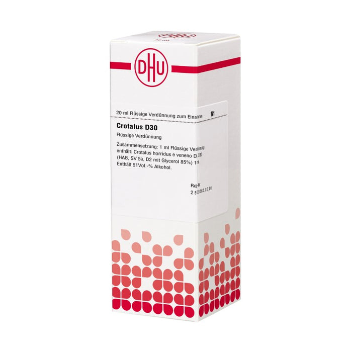 Crotalus D30 DHU Dilution, 20 ml Solution