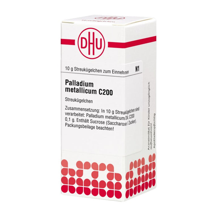 Palladium metallicum C200 DHU Globuli, 10 g Globules