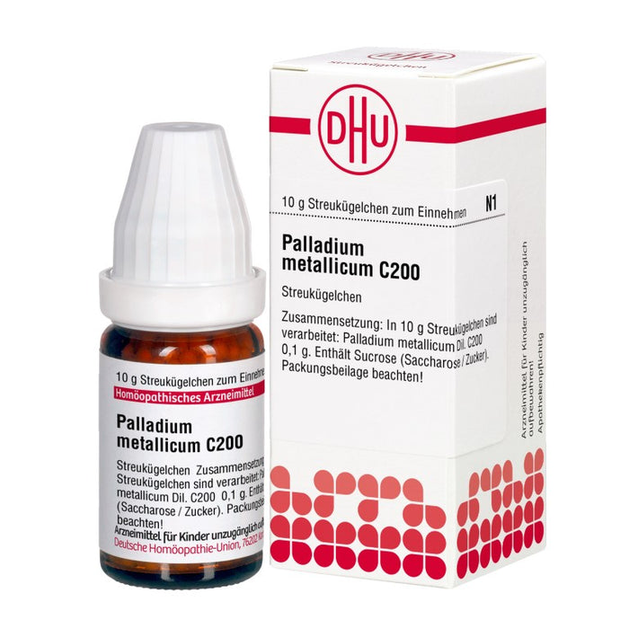 Palladium metallicum C200 DHU Globuli, 10 g Globules