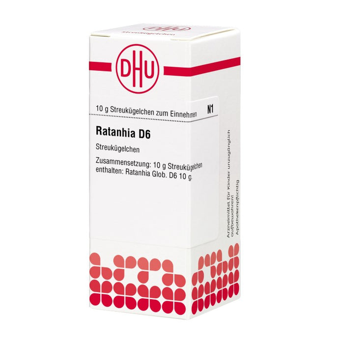 Ratanhia D6 DHU Globuli, 10 g Globules