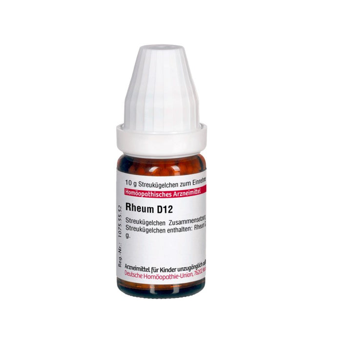 Rheum D12 DHU Globuli, 10 g Globules