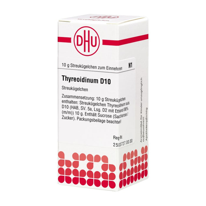 Thyreoidinum D10 DHU Globuli, 10 g Globuli