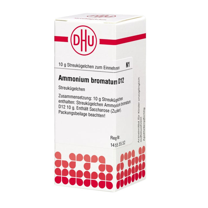 Ammonium bromatum D12 DHU Globuli, 10 g Globules