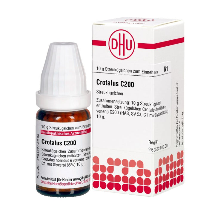 Crotalus C200 DHU Globuli, 10 g Globules