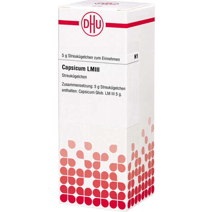 Capsicum LM III DHU Globuli, 5 g Globules