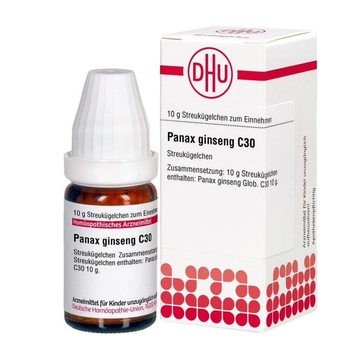 Panax ginseng C30 DHU Globuli, 10 g Globules