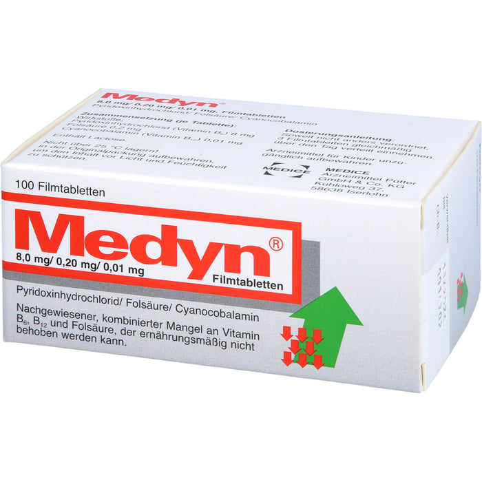 Medyn  8,0 mg/0,20 mg/0,01 mg, Filmtabletten, 100 pcs. Tablets