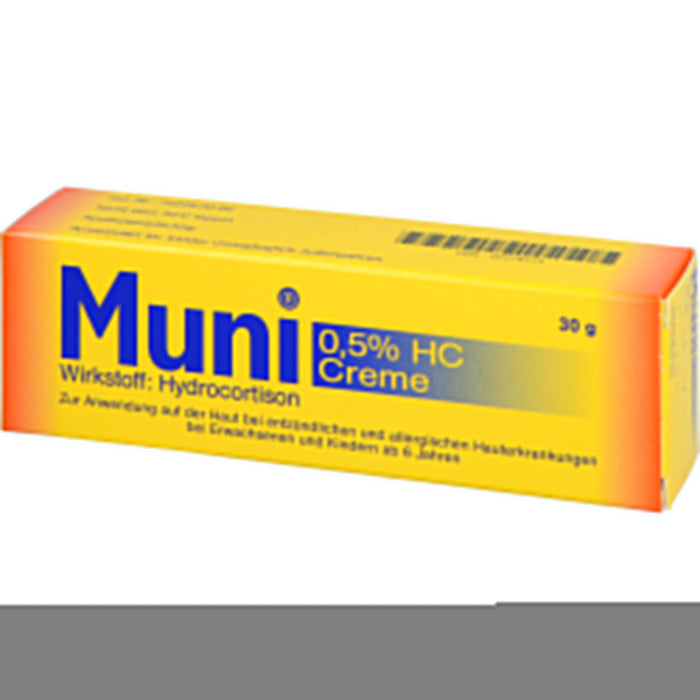 Muni 0,5% HC Creme bei entzündlichen und allergischen Hauterkrankungen, 30 g Crème