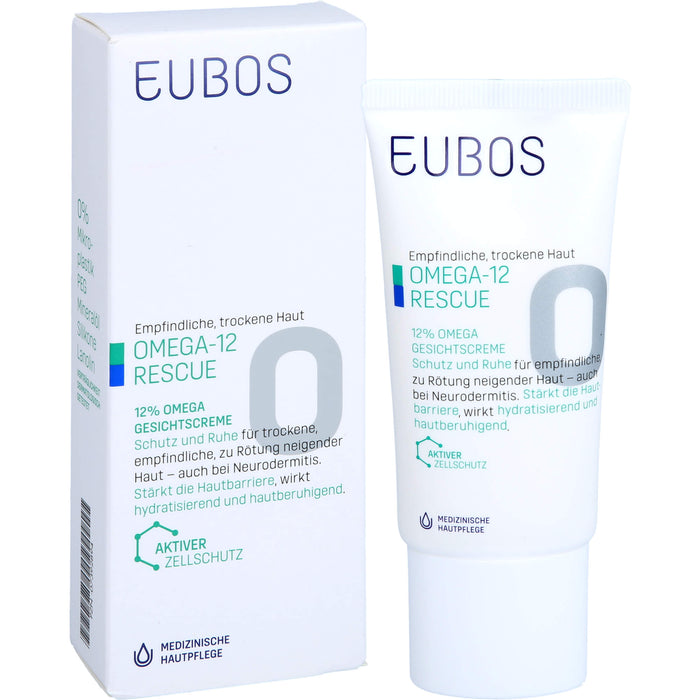 EUBOS Empfindliche Haut Omega 3-6-9 Gesichtscreme, 50 ml Creme