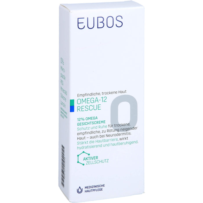 EUBOS Empfindliche Haut Omega 3-6-9 Gesichtscreme, 50 ml Creme