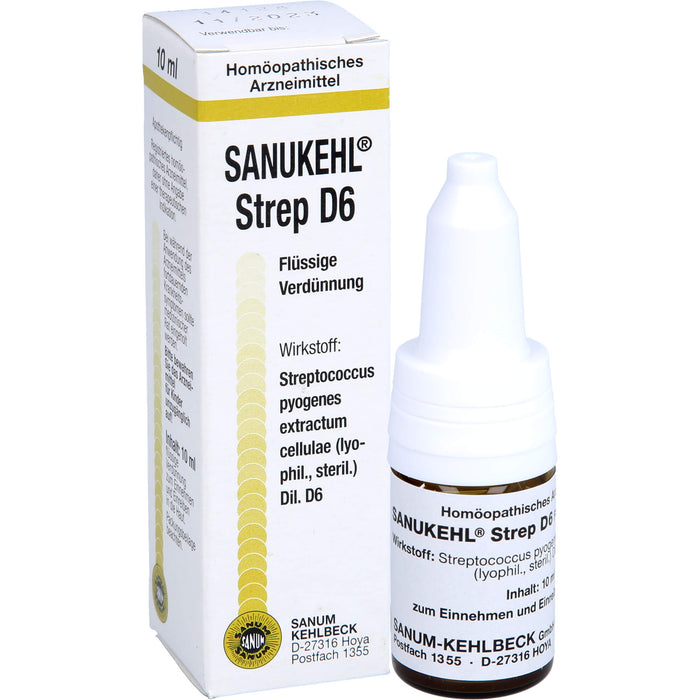 SANUM-KEHLBECK Sanukehl Strep D6 flüssige Verdünnung, 10 ml Solution
