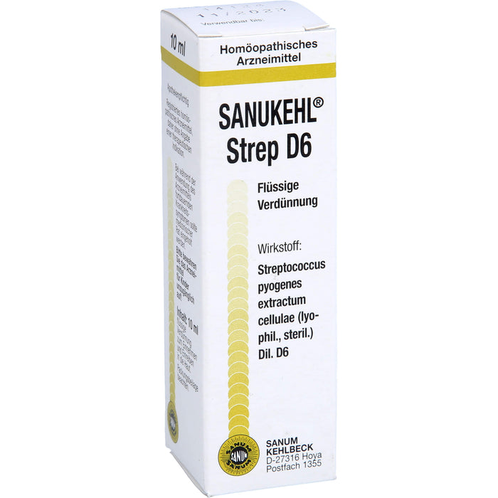 SANUM-KEHLBECK Sanukehl Strep D6 flüssige Verdünnung, 10 ml Solution