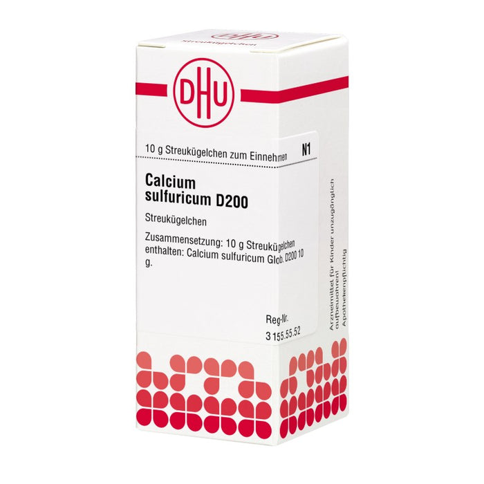 Calcium sulfuricum D200 DHU Globuli, 10 g Globules