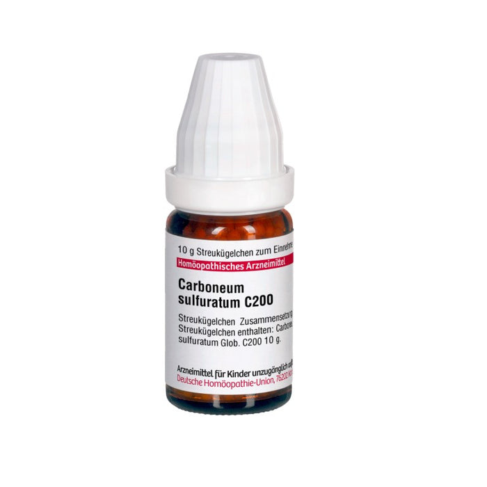 Carboneum sulfuratum C200 DHU Globuli, 10 g Globules
