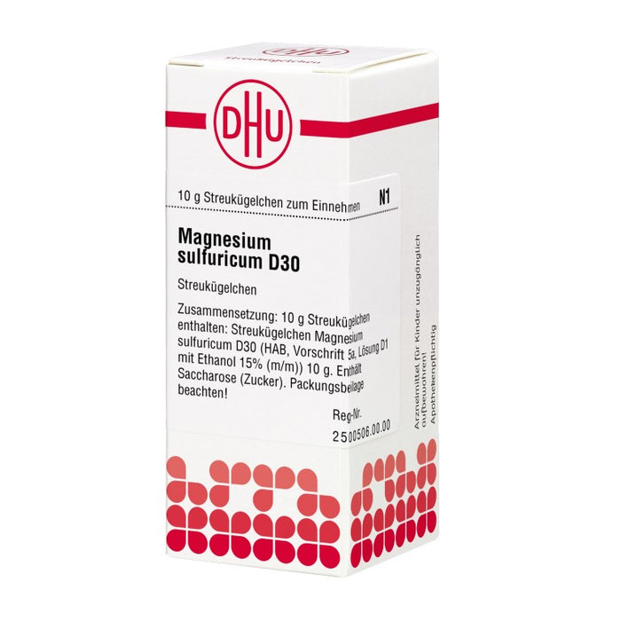 Magnesium sulfuricum D30 DHU Globuli, 10 g Globules