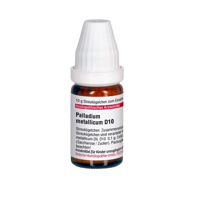 Palladium metallicum D10 DHU Globuli, 10 g Globules
