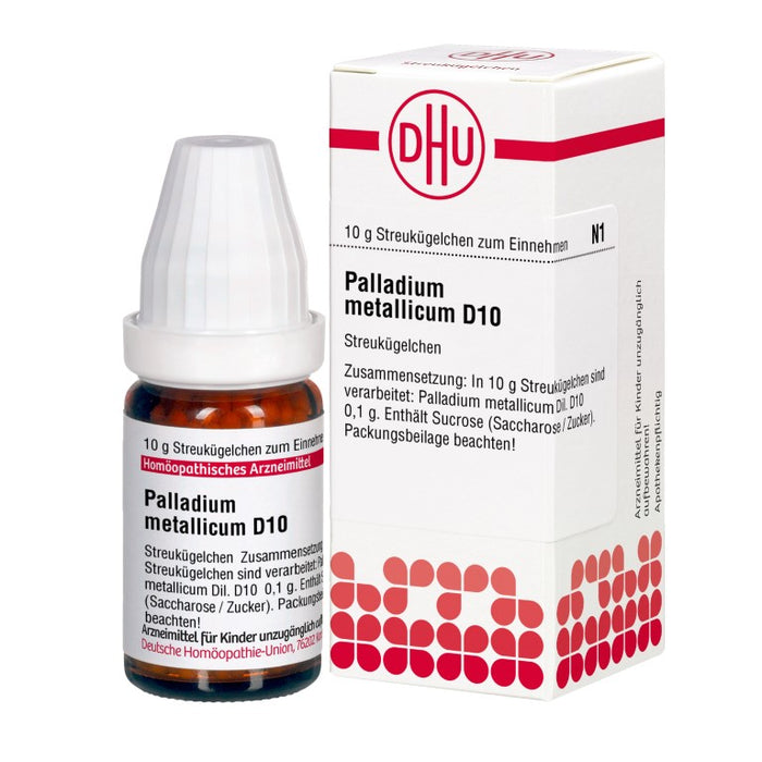 Palladium metallicum D10 DHU Globuli, 10 g Globules