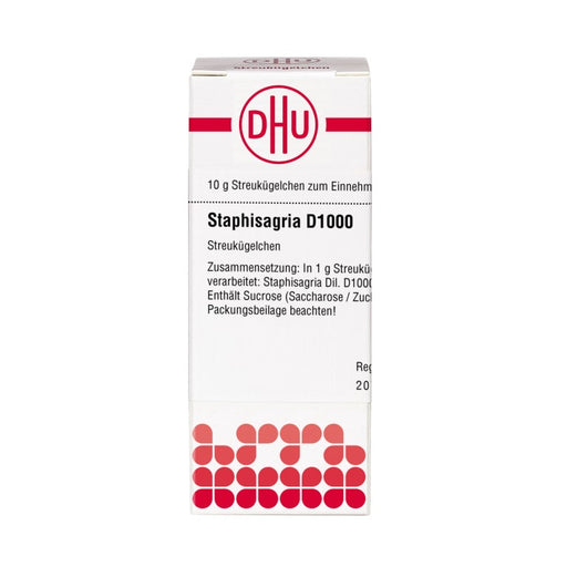 DHU Staphisagria D1000 Streukügelchen, 10 g Globuli
