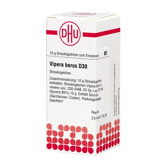 Vipera berus D30 DHU Globuli, 10 g Globules