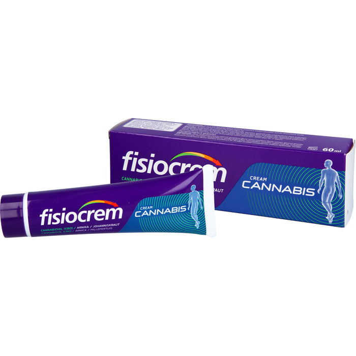 Fisiocrem Cream Cannabis beruhigt, entspannt und bringt der Haut Wohlbefinden und Linderung, 60 ml Crème