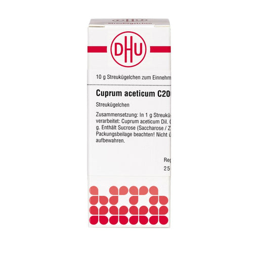 Cuprum aceticum C200 DHU Globuli, 10 g Globuli