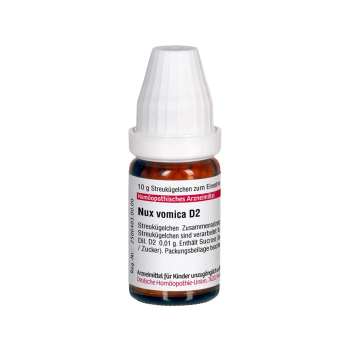 DHU Nux vomica D2 Streukügelchen, 10 g Globules