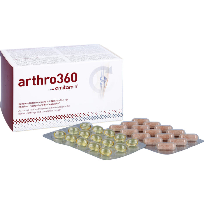 Amitamin Arthro 360 Kapseln für gesunde Gelenke Bänder und Knochen, 120 pc Capsules