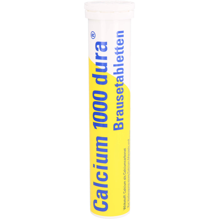 Calcium 1000 dura Brausetabletten zur Vorbeugung von Calcium-Mangel und zur unterstützenden Behandlung bei Osteoporose, 40 pcs. Tablets