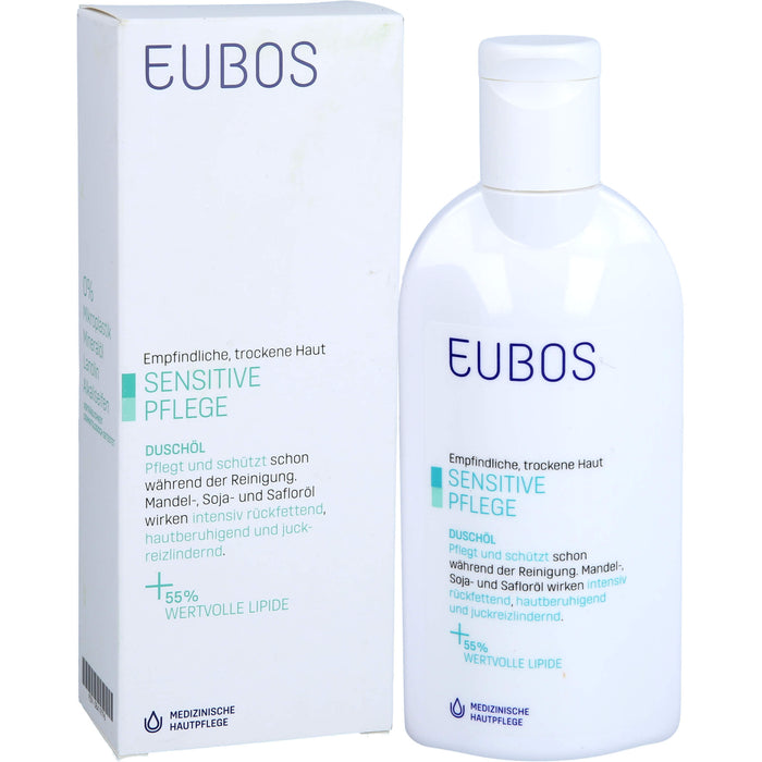 EUBOS Sensitive Duschöl für empfindliche, trockene Haut, 200 ml Öl