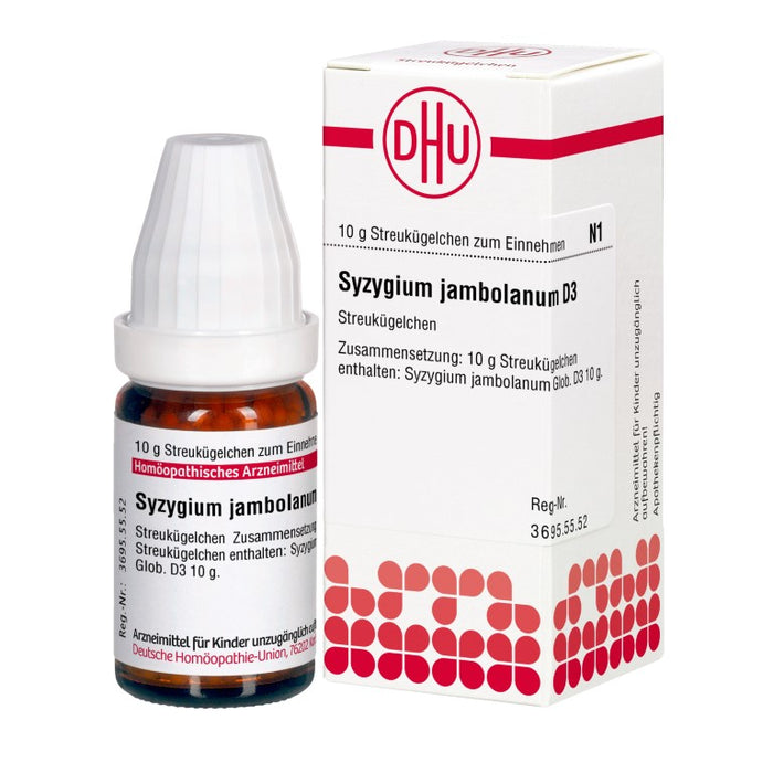 Syzygium jambolanum D3 DHU Globuli, 10 g Globules