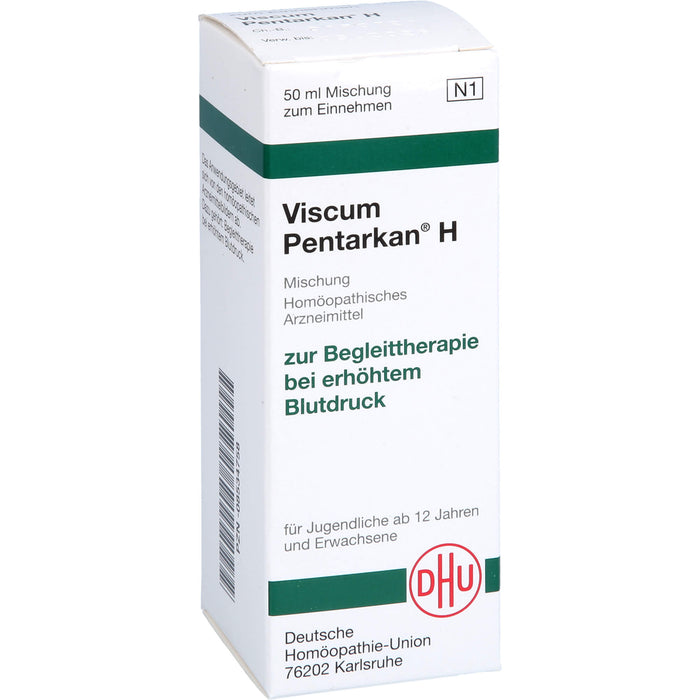 DHU Viscum album Pentarkan H Mischung zur Begleittherapie bei erhöhtem Blutdruck, 50 ml Solution