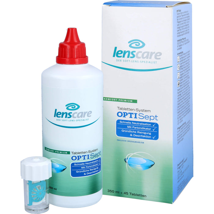 Lenscare OptiSept Tabletten System für eine gründliche und schonende Reinigung, 1 pcs. Combipack