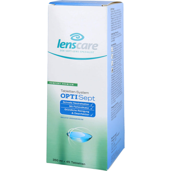 Lenscare OptiSept Tabletten System für eine gründliche und schonende Reinigung, 1 pcs. Combipack