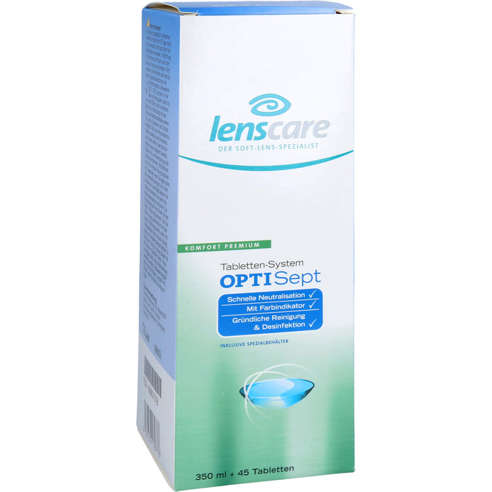 Lenscare OptiSept Tabletten System für eine gründliche und schonende Reinigung, 1 pcs. Combipack