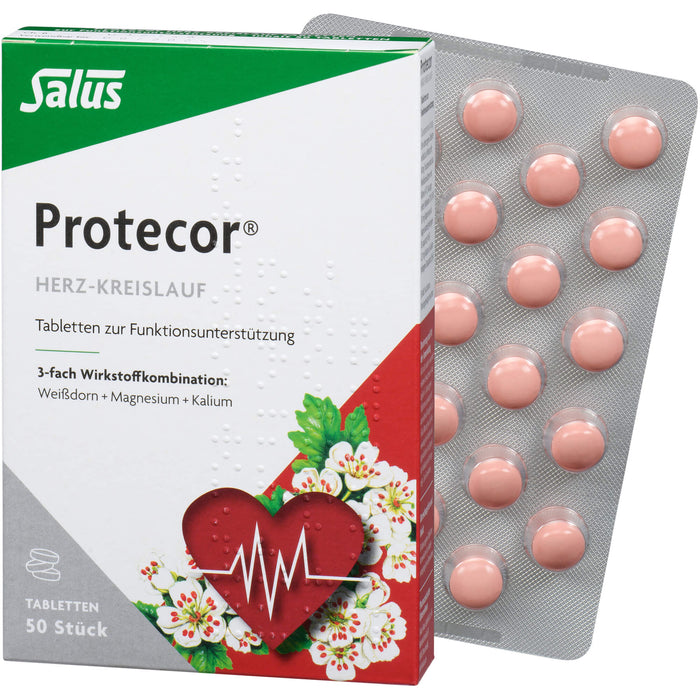 Salus Protecor Herz-Kreislauf Tabletten zur Funktionsunterstützung, 50 pc Tablettes