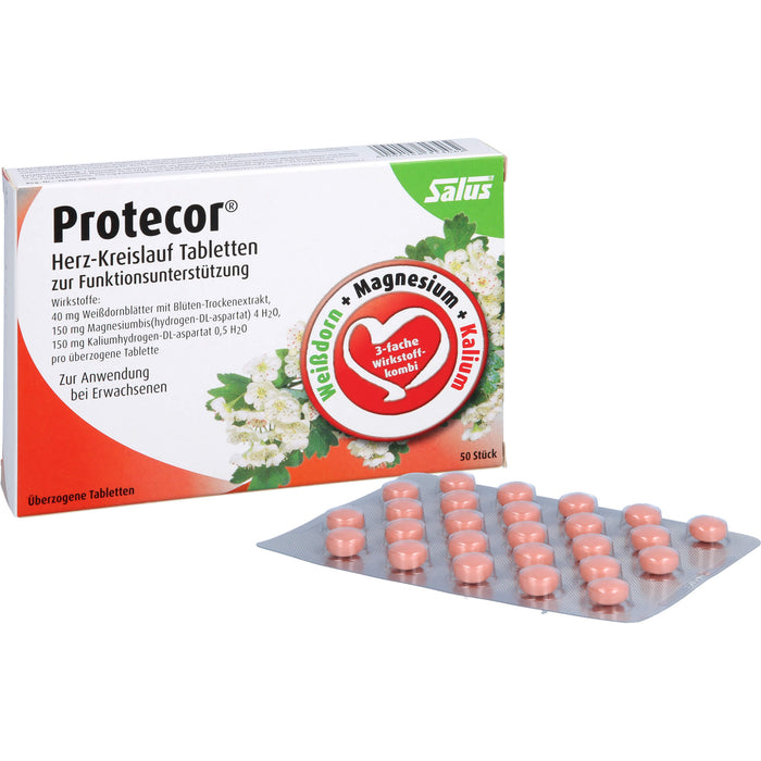 Salus Protecor Herz-Kreislauf Tabletten zur Funktionsunterstützung, 50 pc Tablettes