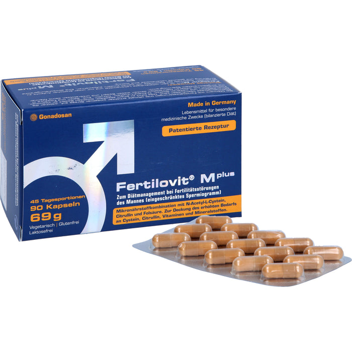 Fertilovit M Plus Kapseln bei Fertilitätsstörungen des Mannes, 90 pcs. Capsules