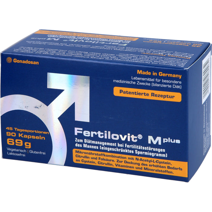 Fertilovit M Plus Kapseln bei Fertilitätsstörungen des Mannes, 90 pcs. Capsules